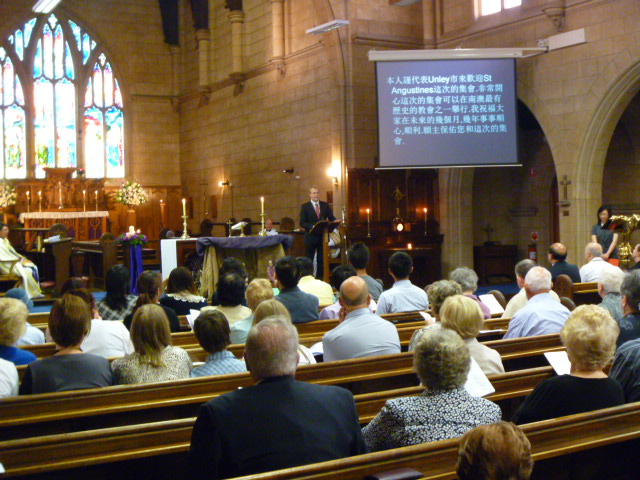 Mandarin speaking church services in Unley