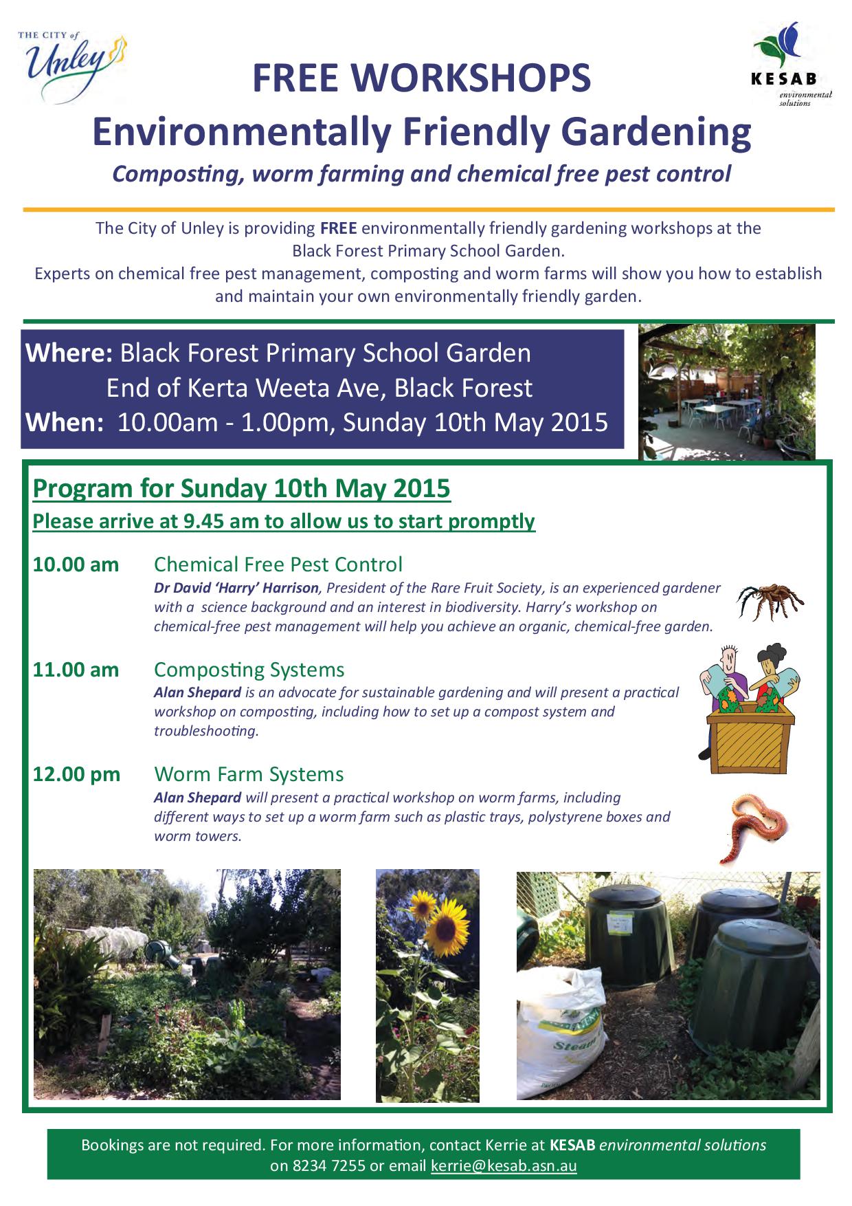 Unley compost workshop flyer 2015