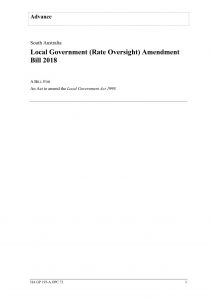 Rate Oversight Bill